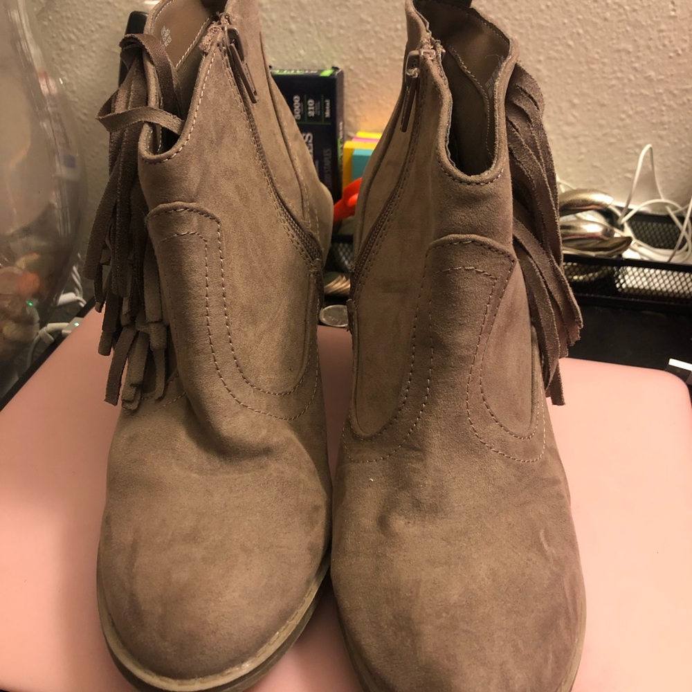 Suede Ankle Booties